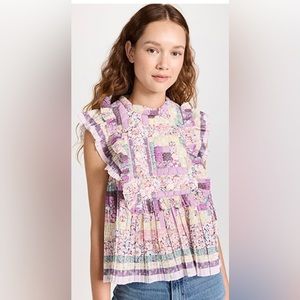Sea New York. Naya Print Flutter Sleeve Top